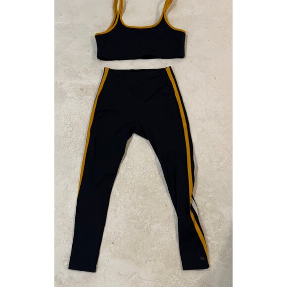 NWOT Splits 59 navy and yellow leggings - Picture 2 of 4